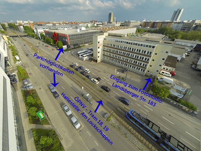 Fotostudio Landsberger Strasse 183 München Das von Fotografie Daniel Osterkamp genutzte Fotostudio
