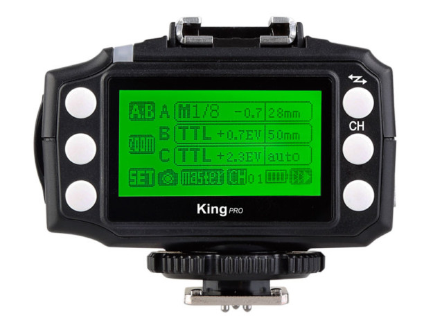 Vorderseite und LCD Display vom Pixel King Pro